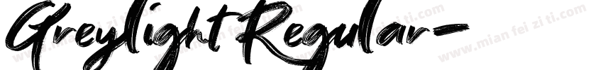 Greylight Regular字体转换